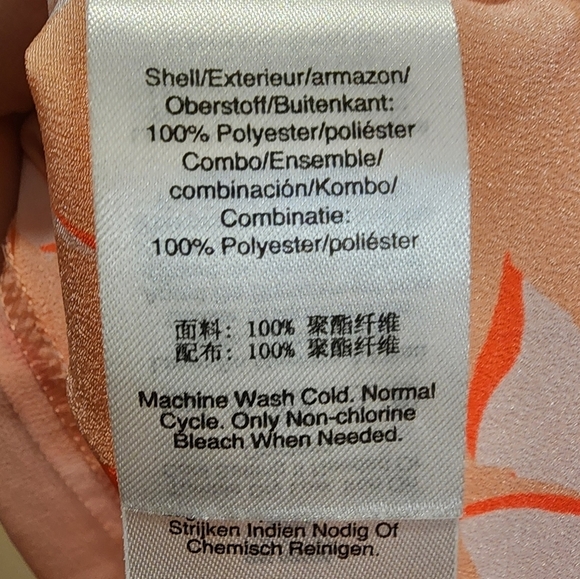 DKNY Women's Pitch Floral Blouse size L - Picture 4 of 9